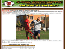 Tablet Screenshot of cervene-janovice-fotbal.cz